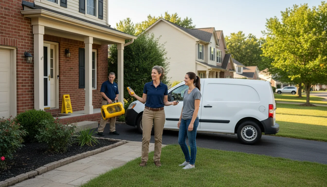 Water restoration image for Dehumidification And Cleanup Services in Mcgraw, NY